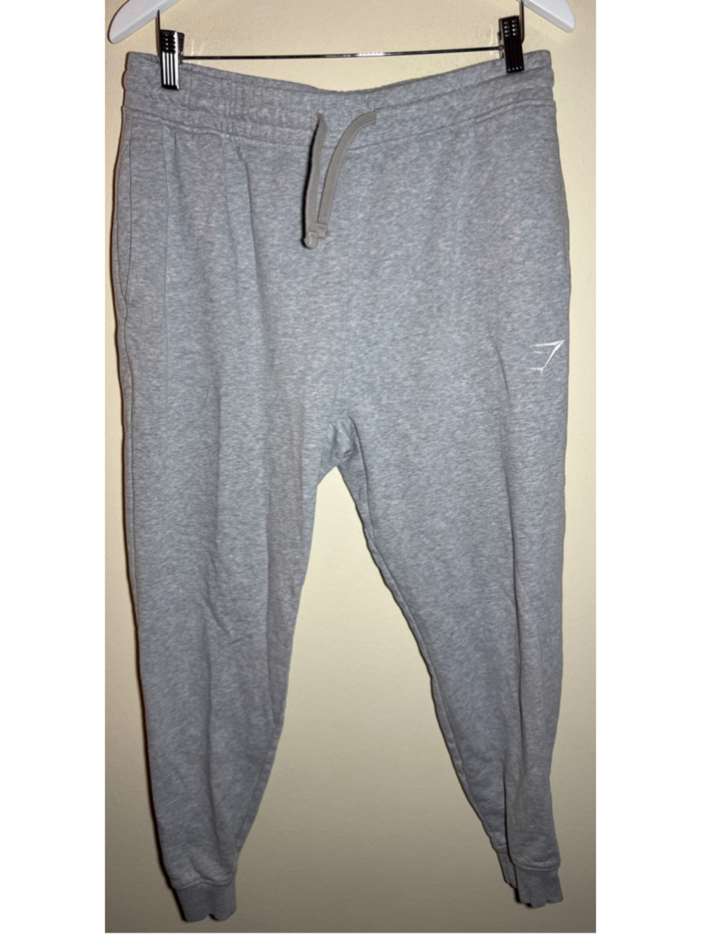 Gymshark Sweatpants Joggers Size L Grey White